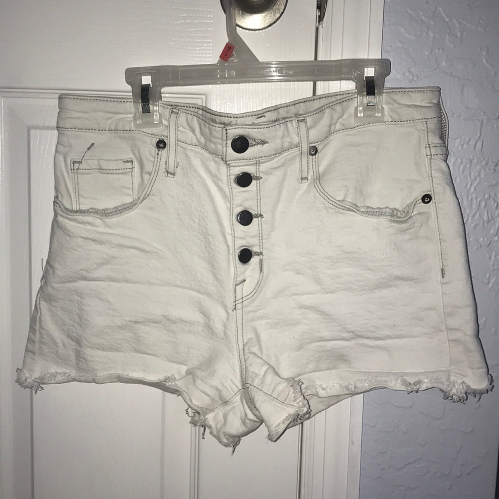 Mossimo White high rise jean shorts